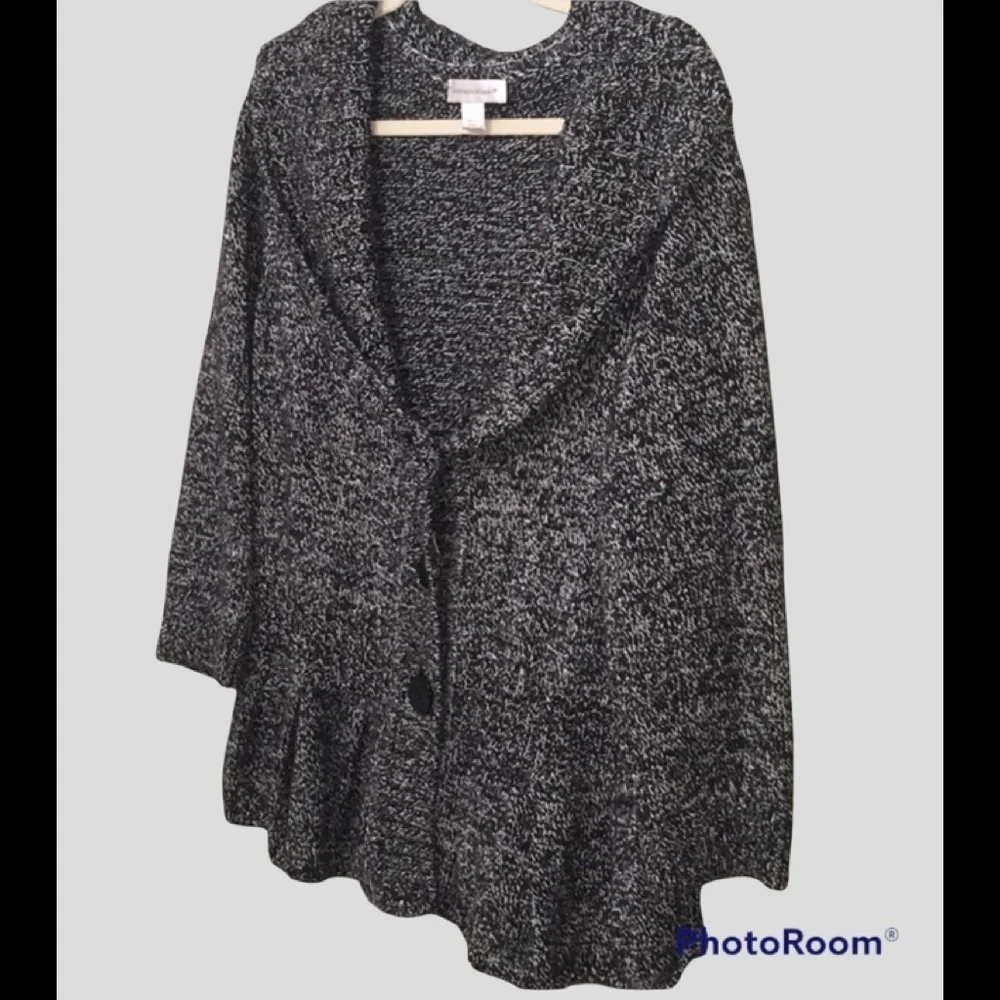 Christopher‎ & Banks sweater Chunky women’s size xl x-large 3 button heavier we…